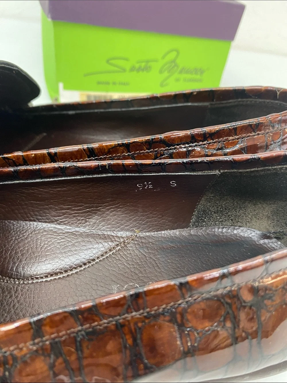 Women’s Sesto Meucci Made in Italy Leather Loafers Size 9.5 Penny Loafers